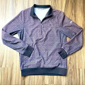 Travis Mathew Pullover -Black/Maroon